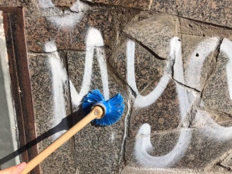 Очистка от граффити стен подземного перехода (Тула, ул.Мосина)